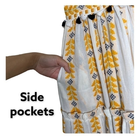 RARE Dodo Bar Or Revolve Alicia Tiered Maxi Dress No Mesh Tassel Summer Gown NWT - Picture 11 of 16